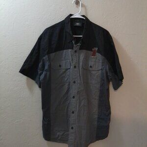 Harley-Davidson Genuine MotorClothes Men’s XL Racing Pit Crew Shirt Black Gray